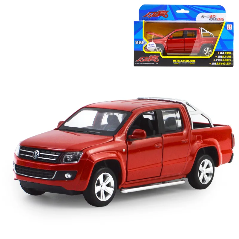 88365R with box 1:32, высокая имитация Volkswagen, звукосниматель, сплав, звук и светильник, оттягивается, музыка, открытая дверь, детская игрушка, модель автомобиля для детей, подарки - Цвет: 88365R with box