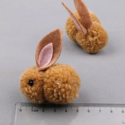 Мини-заказ 2 шт Kawaii Шерсть Войлок животных Кролик патч стикер Gir ювелирное изделие для волос повязка на голову одежда декор обуви ручной работы - Цвет: 6