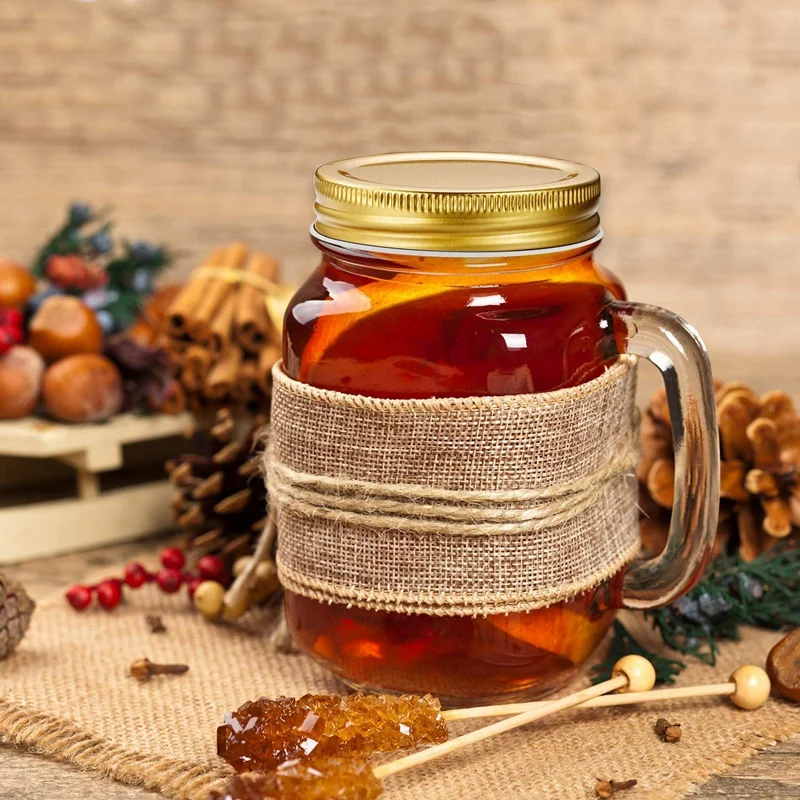 24 пачки Mason Jar крышки обычный рот герметичность безопасный Mason хранения Твердые крышки(золото
