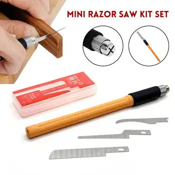

Mini Razor Saw Set Home DIY Handy Multifunction Craft Saw Blade Model Making Woodworking Handcraft Tools Dropshipping 2020