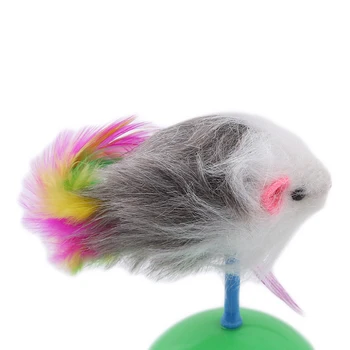 

Durable Pet Cat Toys Favorite Fur Mouse Tumbler Plastic Toys Balls For Cats Dogs Play Speelgoed Kat Interactive Toys