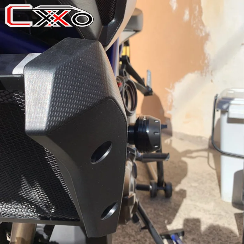 LOGO MT-07 Left & Right Motorcycle CNC Frame Sliders Crash Pad Falling Protector Guard For Yamaha MT07 MT 07 2014-2021 2019 2020