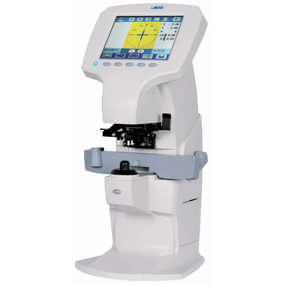 white color L-800 полнофункциональный цифровой объектив метр focimeter lensometer с PD УФ-принтер синий светильник - Цвет: white color