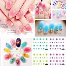 Nail Sticker Blush Fat a Ellipse Series Water Transfer Nail Decals Decal 12