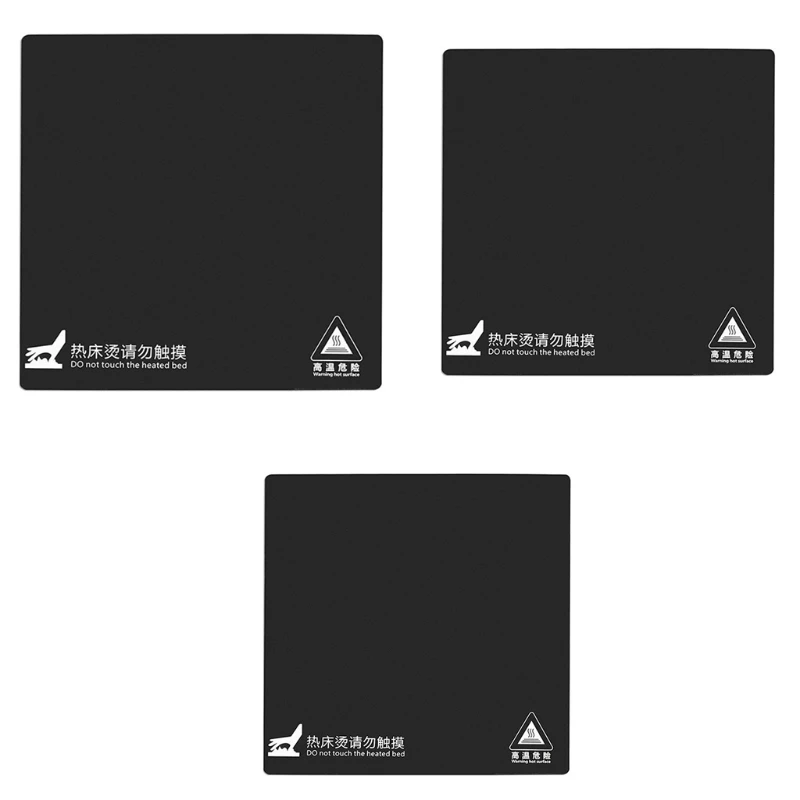 

3D Printer Black Pei Hot Bed Steel Film Spring Steel Plate Sheet 220x220/235x235/310x310 Anti-Curling