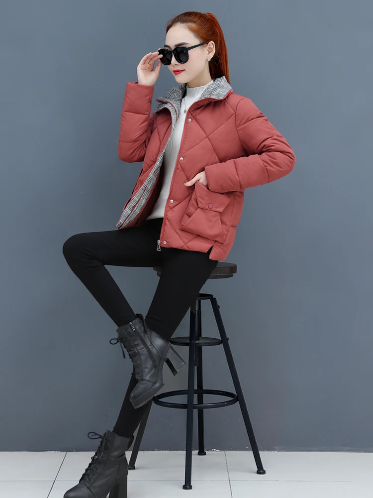KMETRAM Autumn Winter Jacket Women Fashion Parka Women Coat Female Vintage Slim Outwear Parkas Mujer Manteau Femme QJS#985