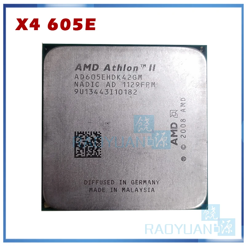Процессор AMD Athlon II X4 605e 2 3 ГГц разъем AM3 938-pin 65 Вт Двухъядерный МБ кэш 45 нм ЦП |