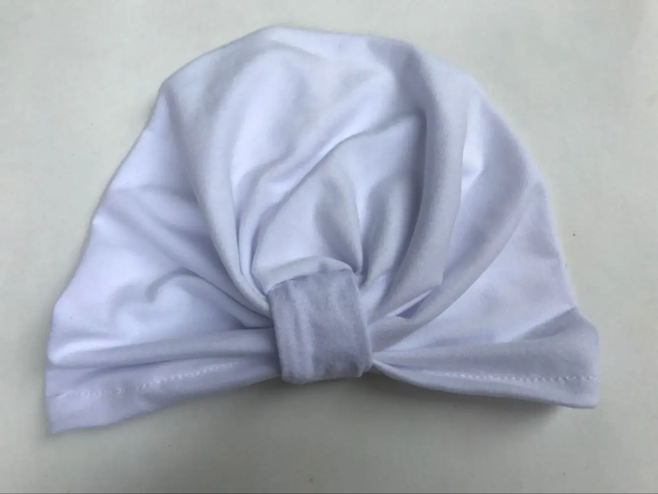 Новые новорожденные фотографии реквизит в богемном стиле сплошной цвет узел милая детская шляпа крючком Детская шапочка - Цвет: 5