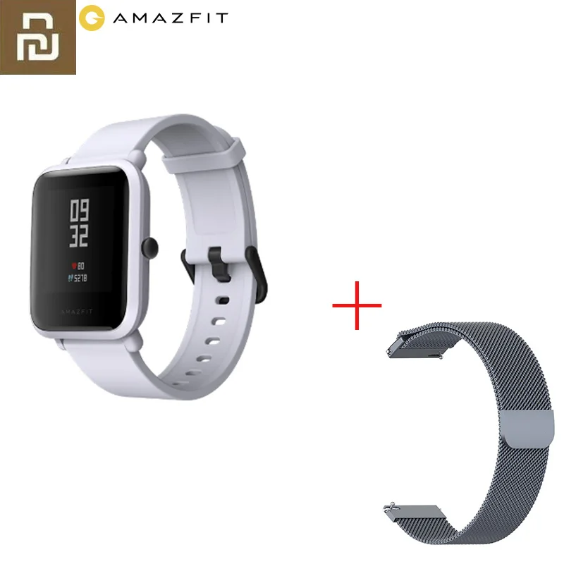 Xiaomi Mijia Amazfit Bip Смарт часы Bluetooth gps Спорт монитор сердечного ритма IP68 Водонепроницаемый напоминание о звонке приложение MiFit - Цвет: Style 15