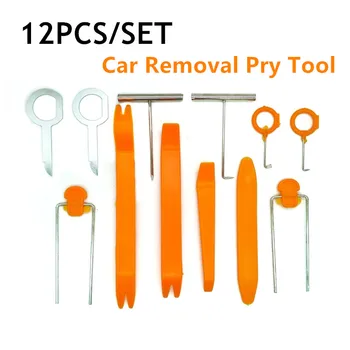 

12 Pcs/Set Plastic Car Radio Door Clip Panel Trim Dash Audio Removal Pry Tool Repairing