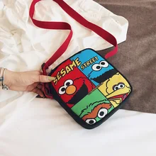 Уличная Холщовая Сумка Sesame в японском стиле с забавным принтом, стиль, Новое поступление, летняя сумка на плечо, Холщовая Сумка на плечо для девочек