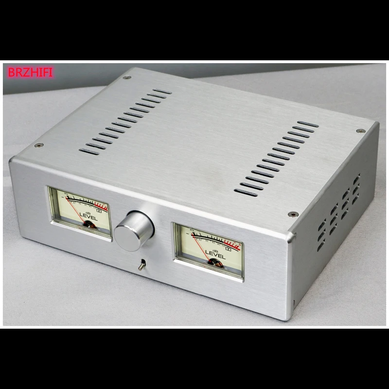 2608poweramplifierchassisdualmeterallaluminumalloyampfront