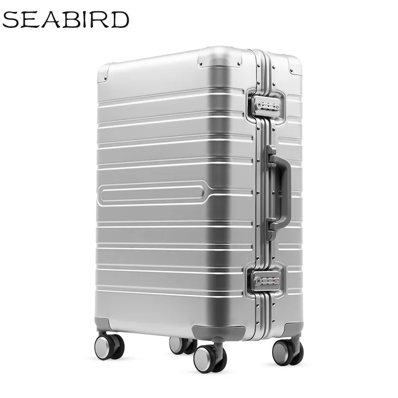 SEABIRD 2" 24" 2" дюймов Алюминиевый Спиннер Дорожный чемодан тележка для ручного багажа с колесом