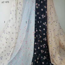 75D шифон с рисунком сломанные цветы летнее пляжное шифоновое платье юбка Солнцезащитная куртка жилет юбка ткань