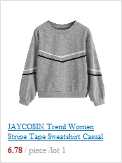 Jaycosin Модные осенние повседневные женские трендовые худи с перьями с принтом Толстовка с длинным рукавом карманом удобный пуловер Блузка 15