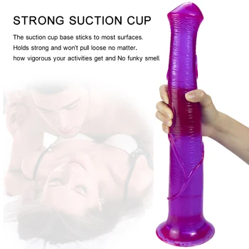40CM Long Horse Dildo Sexshop Adult Seks Sextoy Femme Anal Consolador Lesbian Gay God Gode Jouet Sexuel Plug Women Penis Dick 5