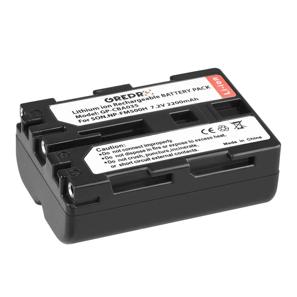 2 Pcs 2200mAh NP-FM500H NP FM500H Battery + LED Dual USB Charger with type-C port for NP-F550 NP-FM50 Sony Alpha A58 A350 A500 