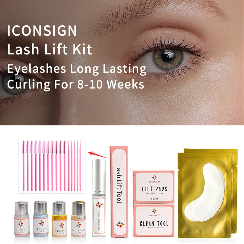 Upgrade Version ICONSIGN lash lift kit eyelash lifting kit Lifting eyelashes make up for eyelash growth Eyelash enhancement kit