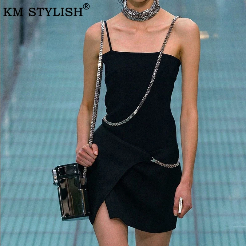 Женское платье-топ без рукавов соблазнительное черное цельное платье на