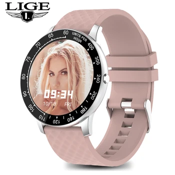 

LIGE 2020 New Full Touch Smart Watch Women men Waterproof Sport for Android/iPhone Call information smartwatch for woman mens