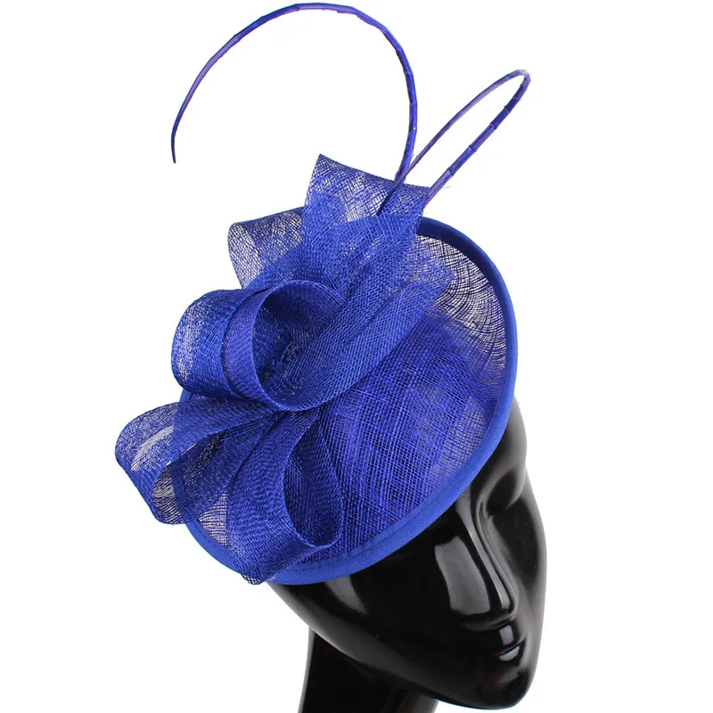 Sinamay millinery, головной убор, головной убор, Заколки для женщин, для гонок, церкви, свадебные перьевые аксессуары, новинка, высокое качество, millinery