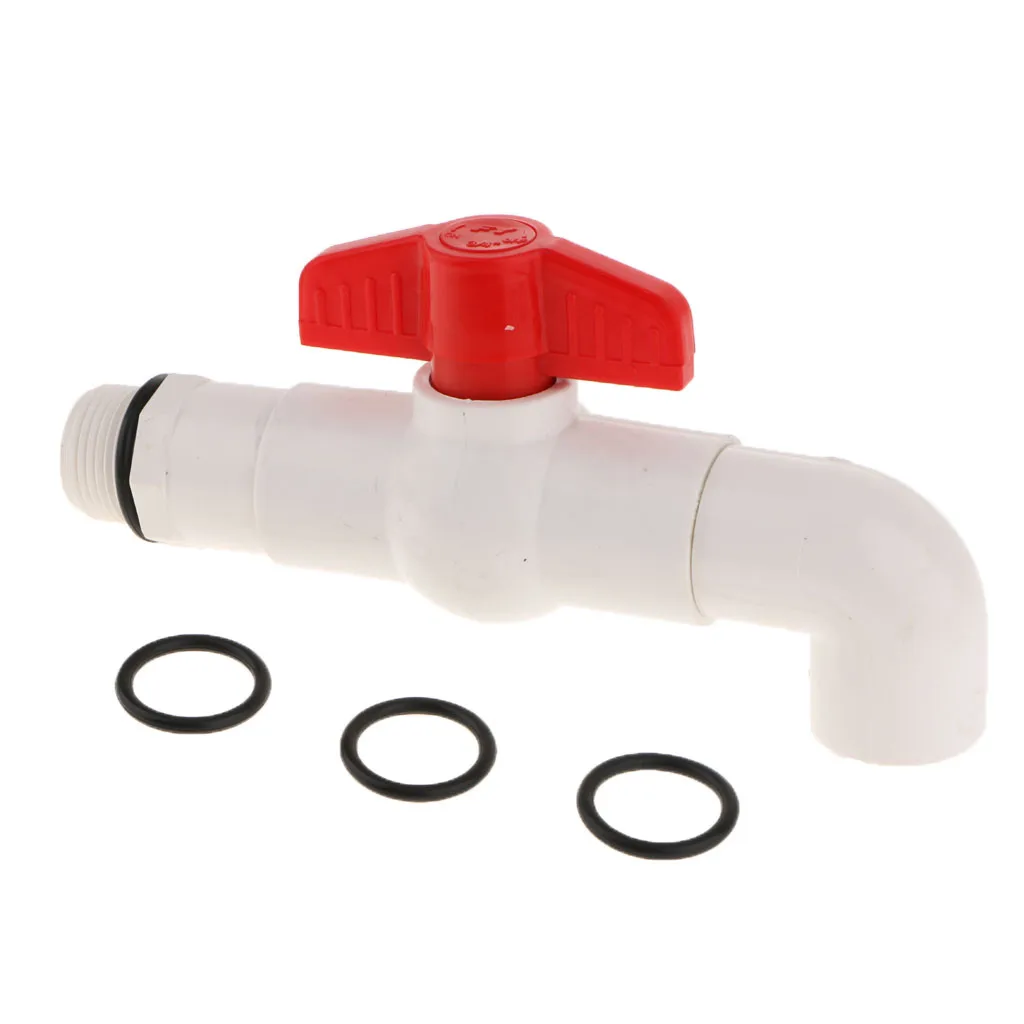 Plastic Drum Barrel Spigot Faucet Taps 90° DN50 Connection 25mm 