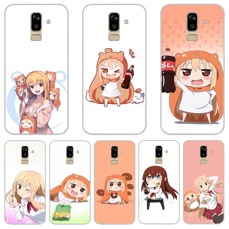 cute Umaru anime Matte Silicone Case For Samsung galaxy J2 pro J3 J4 J6 J7 J8 A5 A7 A9 A8 A6 Plus 2018 TPU Phone Cover |