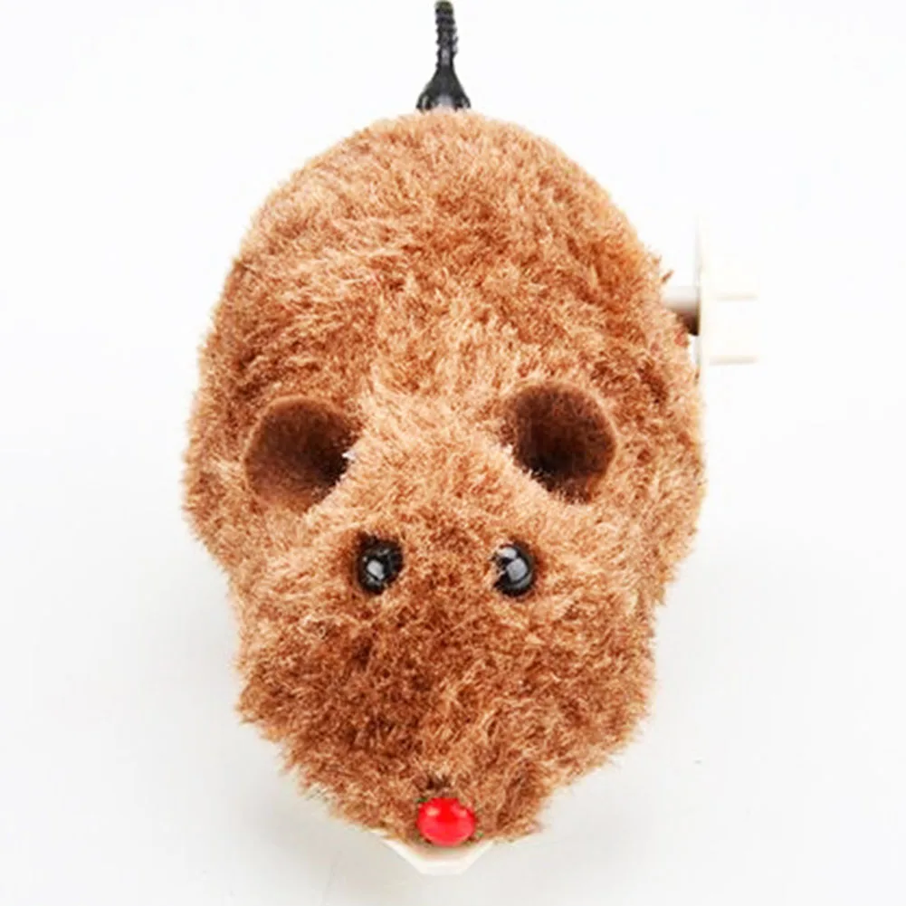 

1Pc Simulation Plush Mouse Toys Wind Up Mouse Baby Toy Children Animals Clockwork Mice Toys For Kids Gifts Random Color