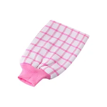8 шт./лот, красочные клетчатые купальные перчатки, полотенца для купания, уплотненные полотенца для купания, двухсторонние полотенца для душа