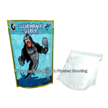 

(SilverBack Shark) NEW Bag Resealable Packaging- ONLY Bag No any food Patch