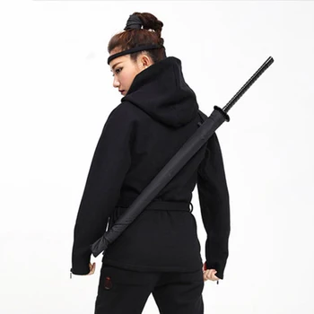 

Japanese Rain Umbrella Long Handle Rain Men Women Black Windproof Umbrella Big Japanese Katana Ombrello Girl Umbrellas DD50YS