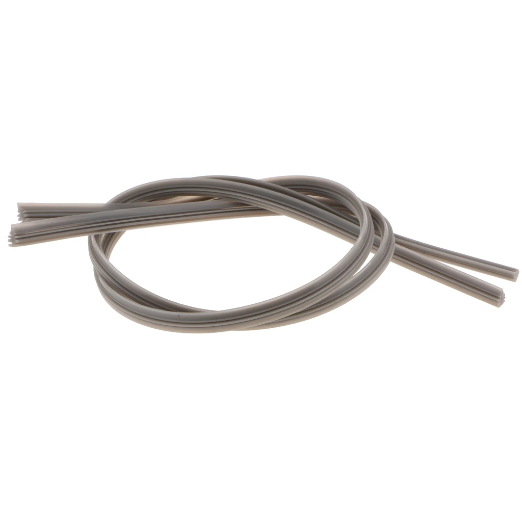 2 Pieces Car Window Windshield Quality Silicone Wiper Blade Strips 28'' Gray