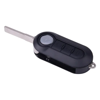 

Car Black Remote Key Fob With 433MHZ Chip PCF7946AT Fit For Fiat 500 Doblo Grande Florino Punto Qubo