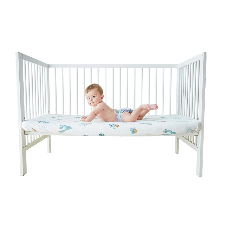Baby bed cover mattress Cover Crib Bed Sheet cotton Bedding children Nursery Printing bedclothes Breathable