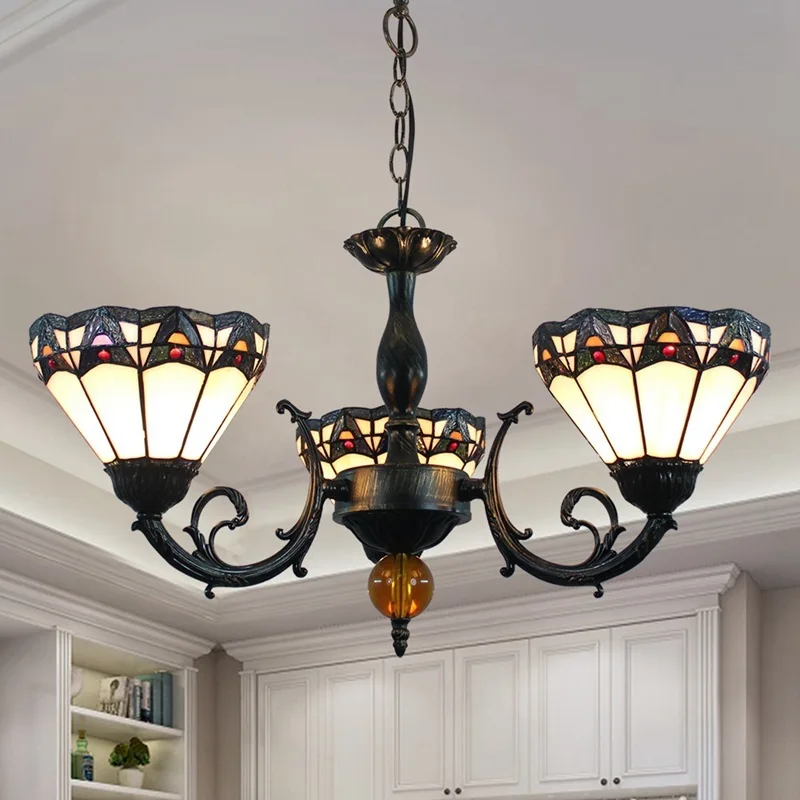 

Ou after guti tiffany stained glass pendent lamp sitting room dining-room bar three bedroom coloured glaze art