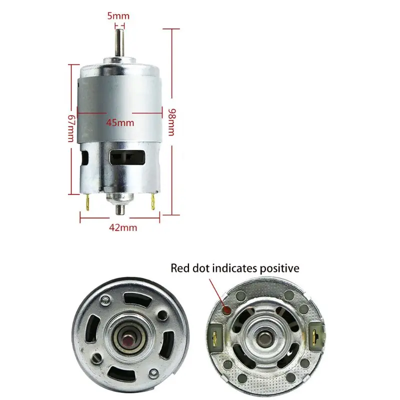 775/795/895 Large Torque Motor 6000-12000RPM Low Noise High Power Gear Bearing 