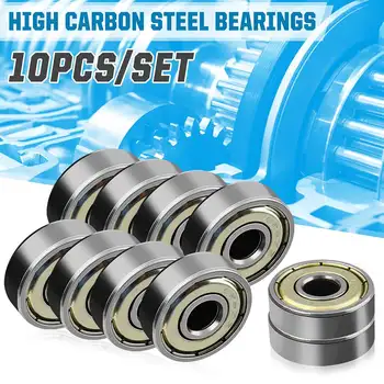 

10 Pcs Miniature Bearing 626zz Double Shielded Bearing High Carbon Steel Deep Groove Ball Bearings