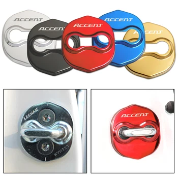 通販 4 ピース/セット車のドアロックカバー保護バックルカバーラッチ停止防錆車のアクセサリーアクセント車スタイリング