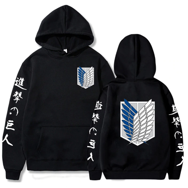 

2021 Women Hoodies Attack on Titan Women Pullovers Hoodies Sweatshirts Print Anime Hoody Streetwear Tops