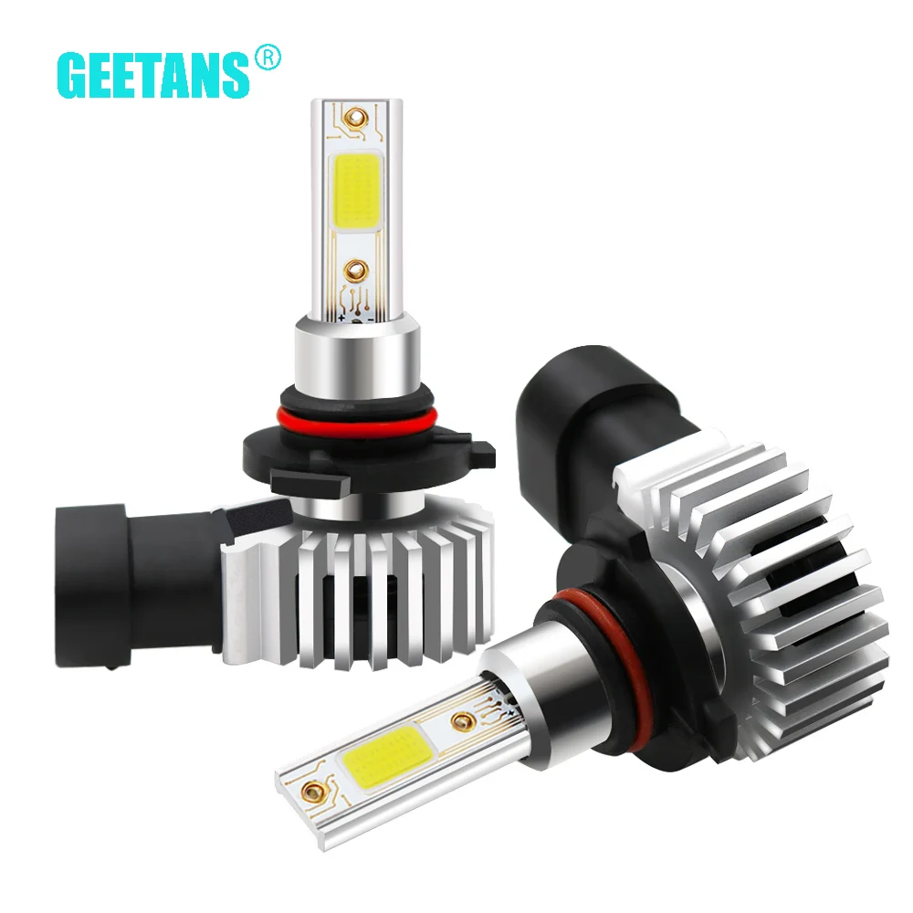 GEETANS Автомобильные фары мини размера H4 H7 светодиодный H3 6000K H1 H8 H9 H11 9005 9003 880 881 HB3 HB2