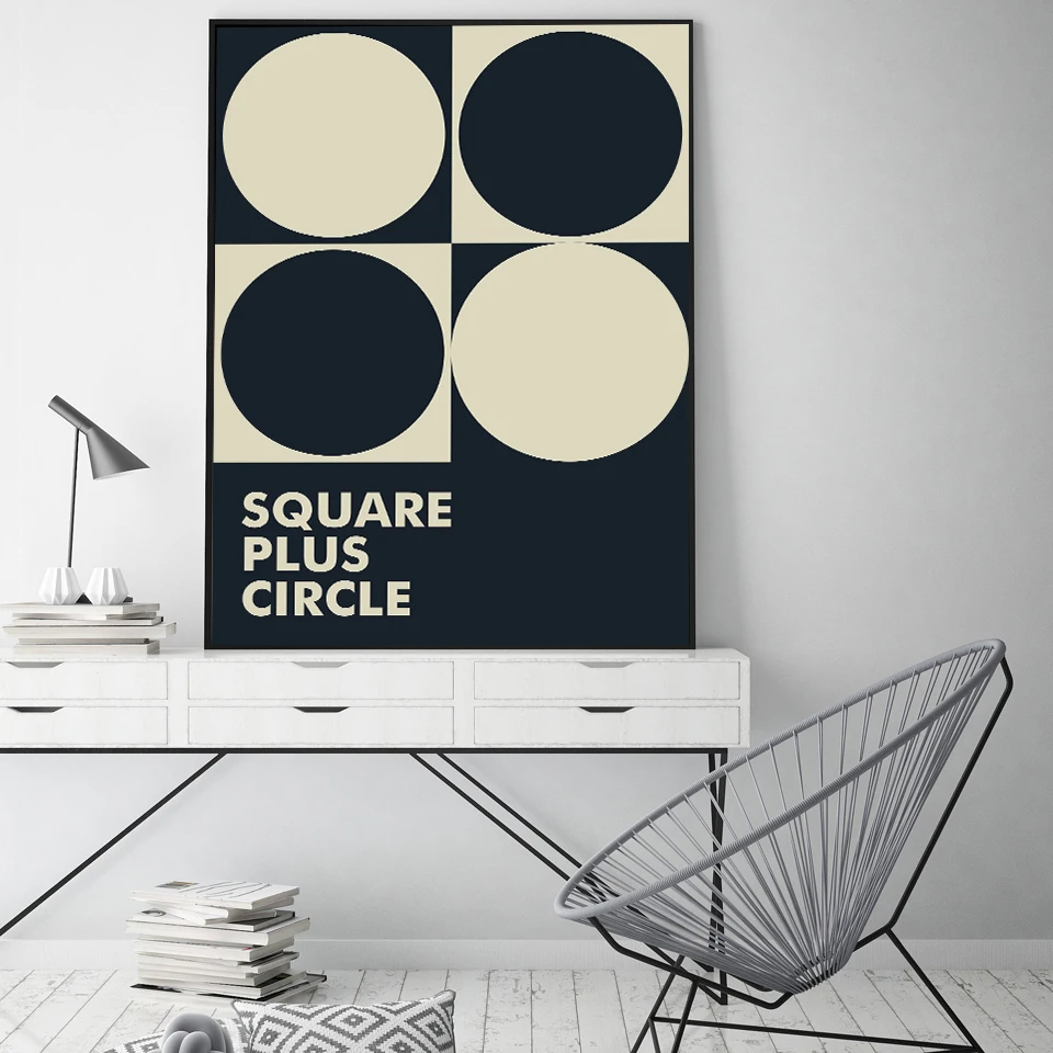 Impresión cuadrada circular del círculo del arte de la geometría circular  supremacist de Kazimir Malevich, cartel de arte abstracto moderno  minimalista de mediados de siglo - AliExpress, image size:960x960