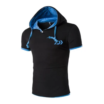 

Daiwa Clothing Hoodies T Shirt Fishing Shirt Men Summer Shorts Breathable Fishing Clothing Hooded Outdoor Fishing Clothes men