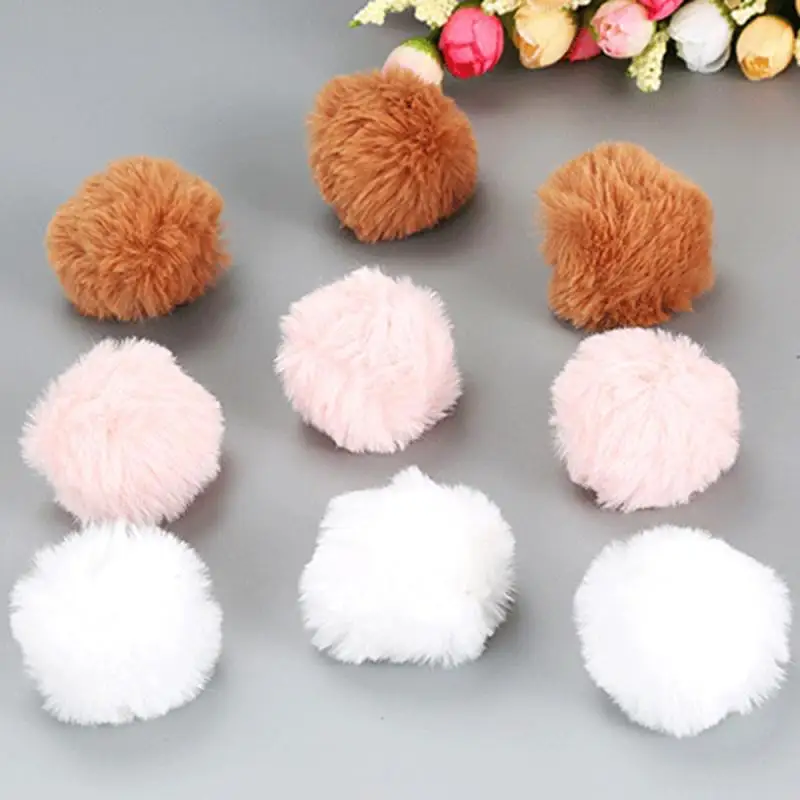 Cat Training Educational Toy Color Grinding Claw Filled Cotton Rabbit Fur Ball