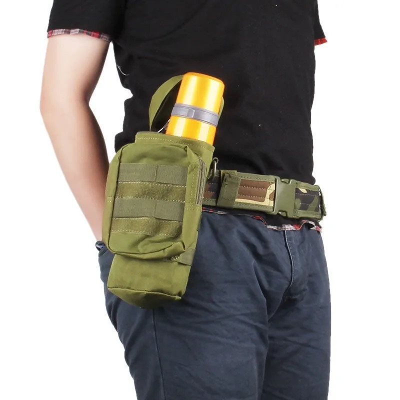 Открытый Чехол для бутылки воды Военная Тактическая Molle чайник многофункциональная поясная сумка карманы Повседневная Экипировка Кемпинг Туризм езда