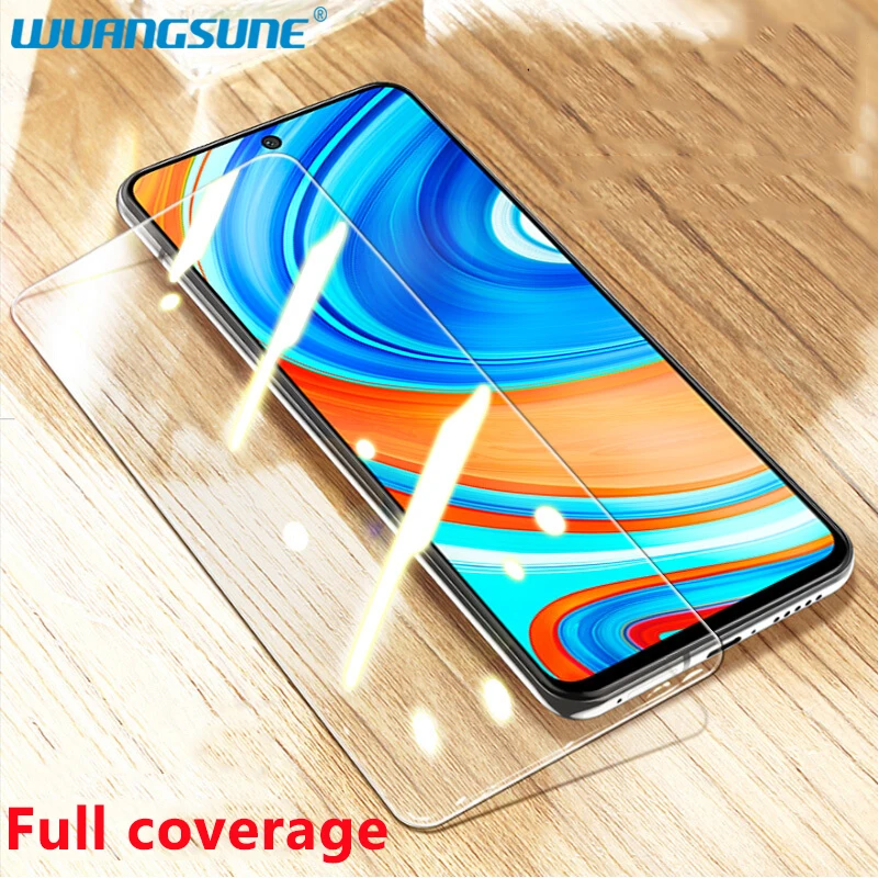 

2PCS Full coverage Screen Protector Tempered Glass For Xiaomi Redmi Note 9 Pro Max 9s Protective Glass Redmi 9 K30Pro 10X/4G