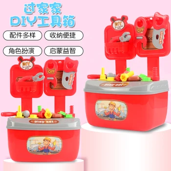 

Kids Toolbox Kit Plastic DIY Repair Tools Toys House Play Learning Kid Toys Pretend Play For Children Gift