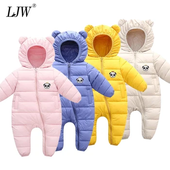 

2020 new winter spring jumpsuit baby clothes kids boys girls jumpsuit kids down cotton hooded warm kids romper