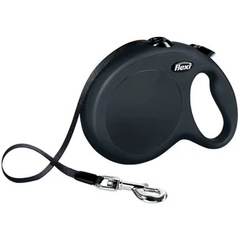 

FLEXI FLEXI CLASSIC TAPE belt leash for animals roulette size 8 m L Black