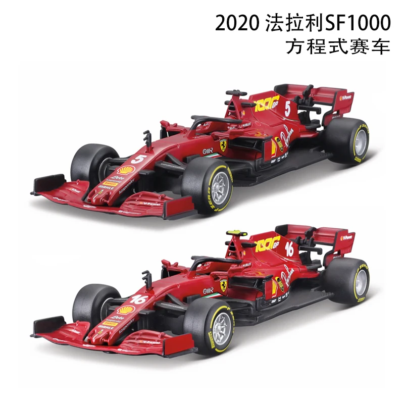 Модель автомобиля BURAGO 1:43 из сплава Игрушечная модель для 2020 Ferrari F1 SF1000 гоночного