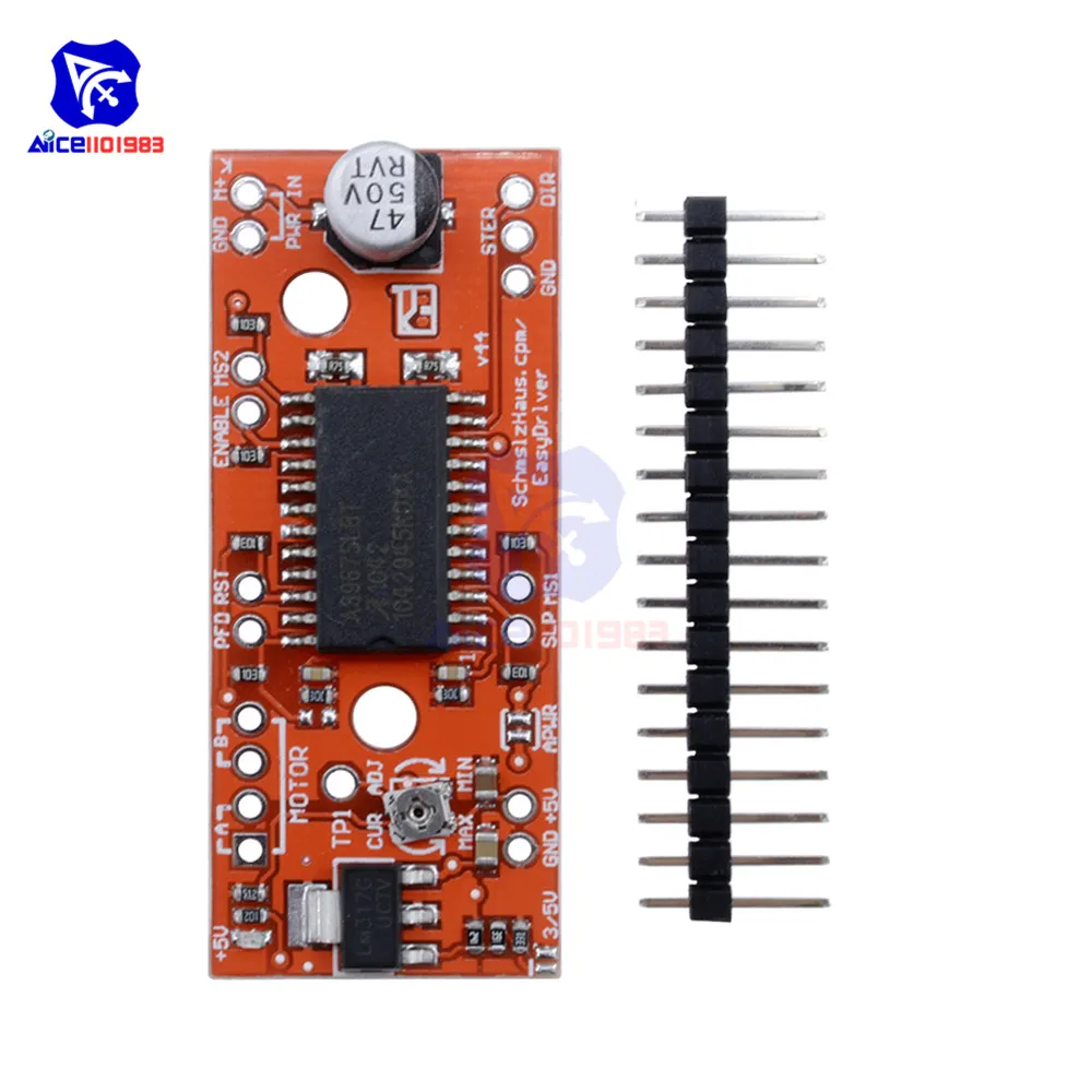 A3967 EasyDriver Shield V4.4 Driver per motori passo-passo 3D Printer